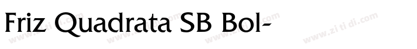 Friz Quadrata SB Bol字体转换